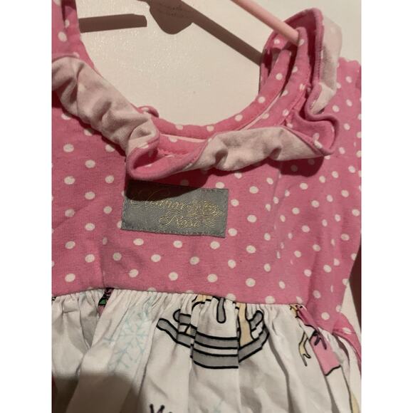 Eleanor‎ Rose Dress Girls Kids Size 12 Month Nutcracker Christmas Ruffle Casual - Picture 4 of 5